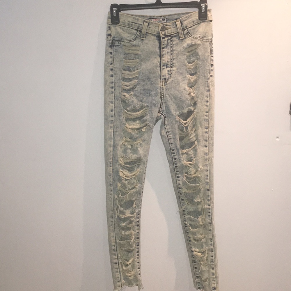 CALIFORNIA GJG DENIM Ripped Skinny Jeans